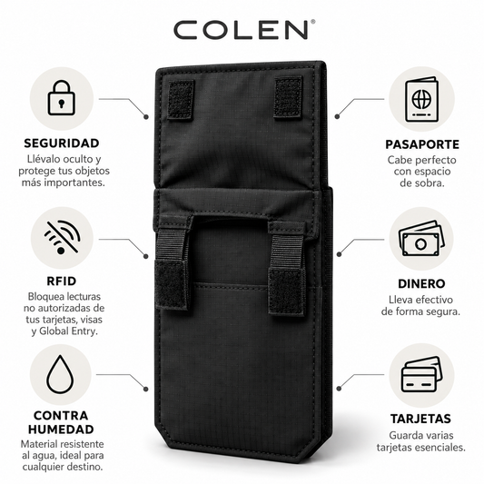 COLEN Hidden Wallet™ | Cartera oculta antirrobo bajo tu ropa
