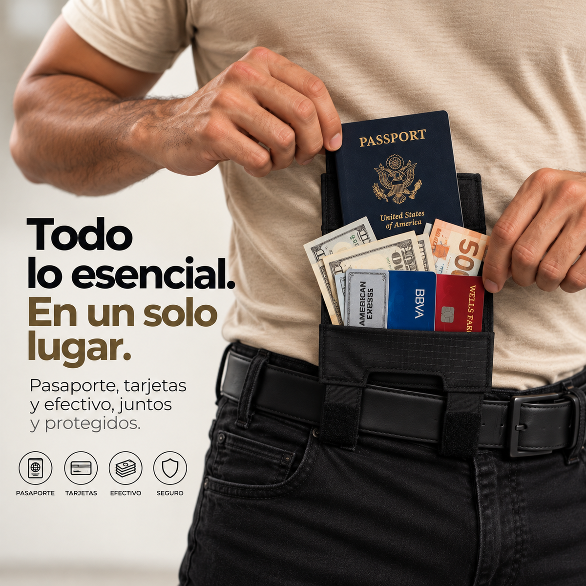 COLEN Hidden Wallet™ | Cartera oculta antirrobo bajo tu ropa